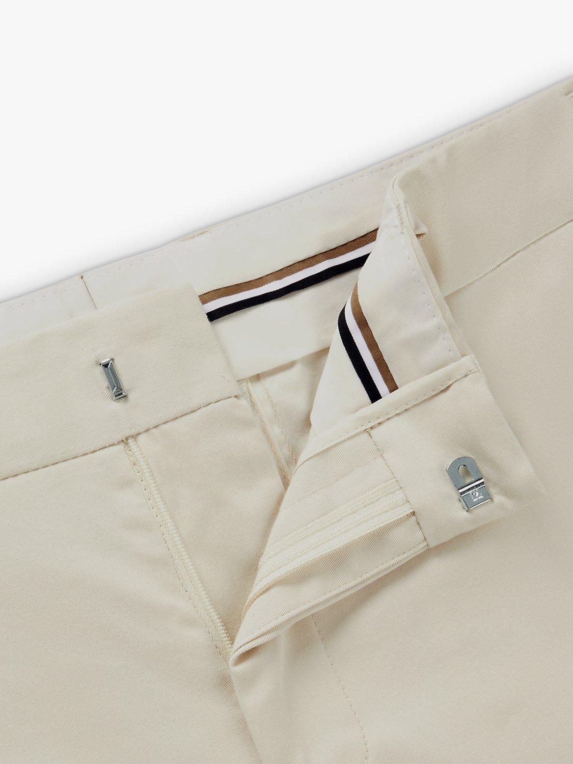 BOSS Slim Fit Chinos, Open White