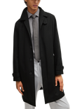 BOSS Zip-Through Raincoat, Black