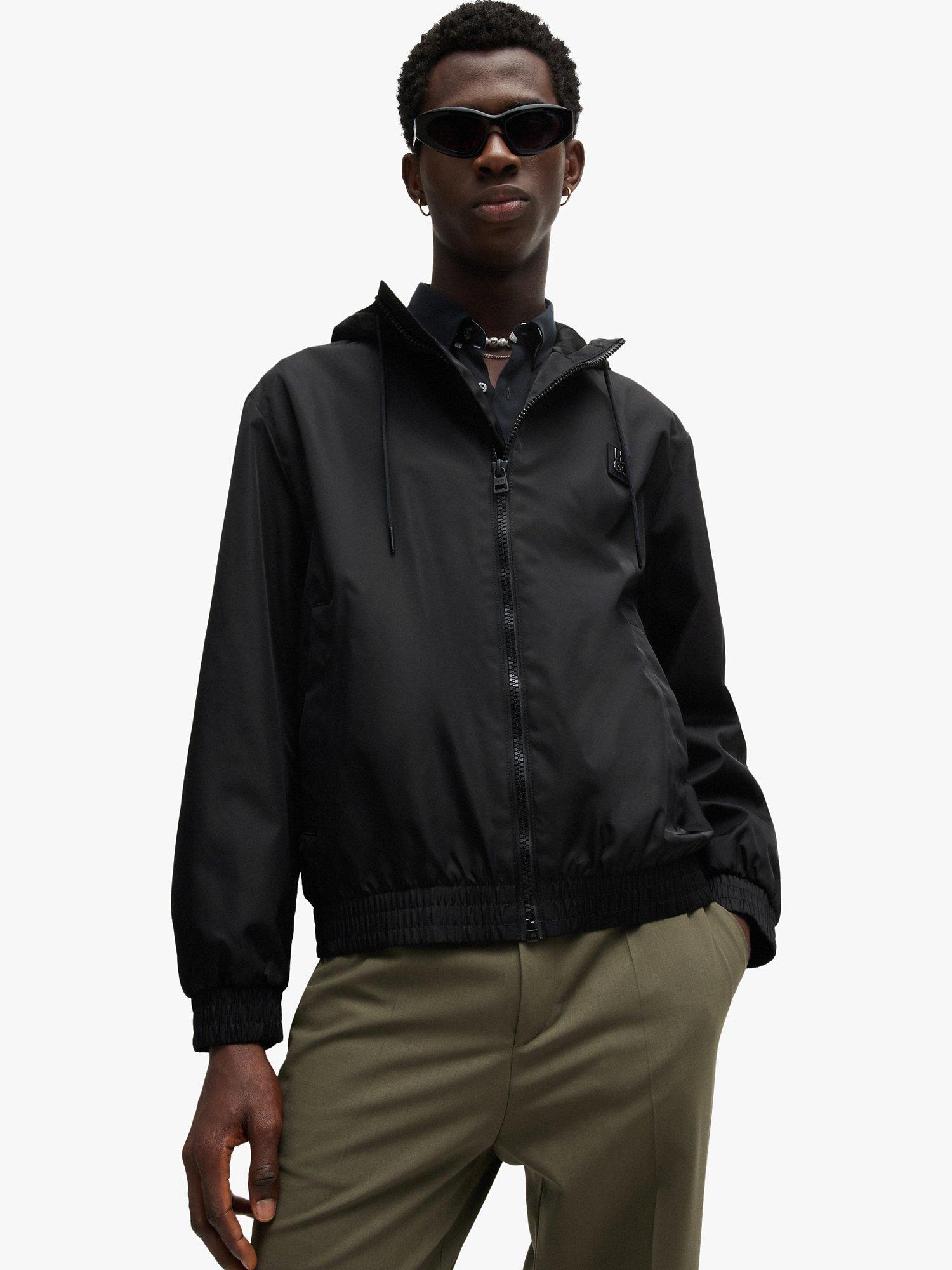 HUGO Lightweight Water Repellent Jacket Black