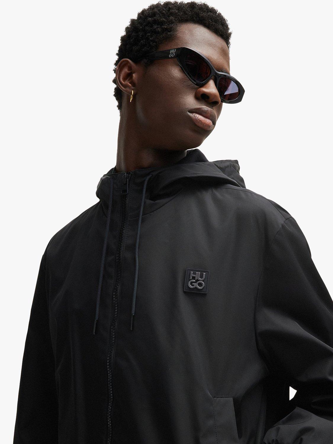 Product image 5 of 6, which shows HUGO Lightweight Water-Repellent Jacket, Black, L