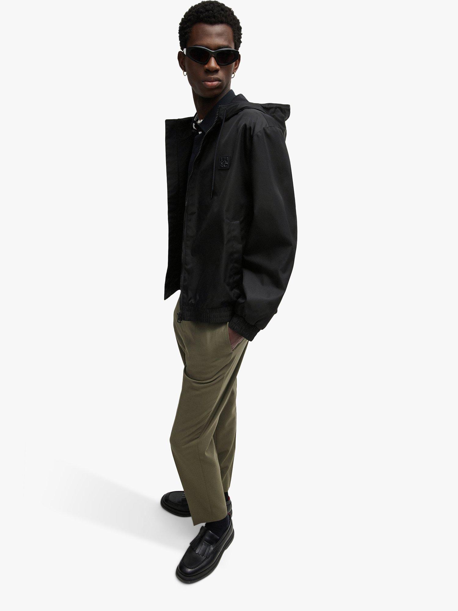 Product image 6 of 6, which shows HUGO Lightweight Water-Repellent Jacket, Black, L