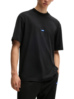 HUGO Regular Fit Logo T-Shirt, Black, Black