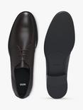 HUGO BOSS BOSS Colby Leather Derby Shoes, Dark Brown