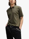 HUGO Zip Neck Polo Shirt