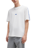 HUGO Cotton Regular Fit Short Sleeve Logo T-Shirt, White