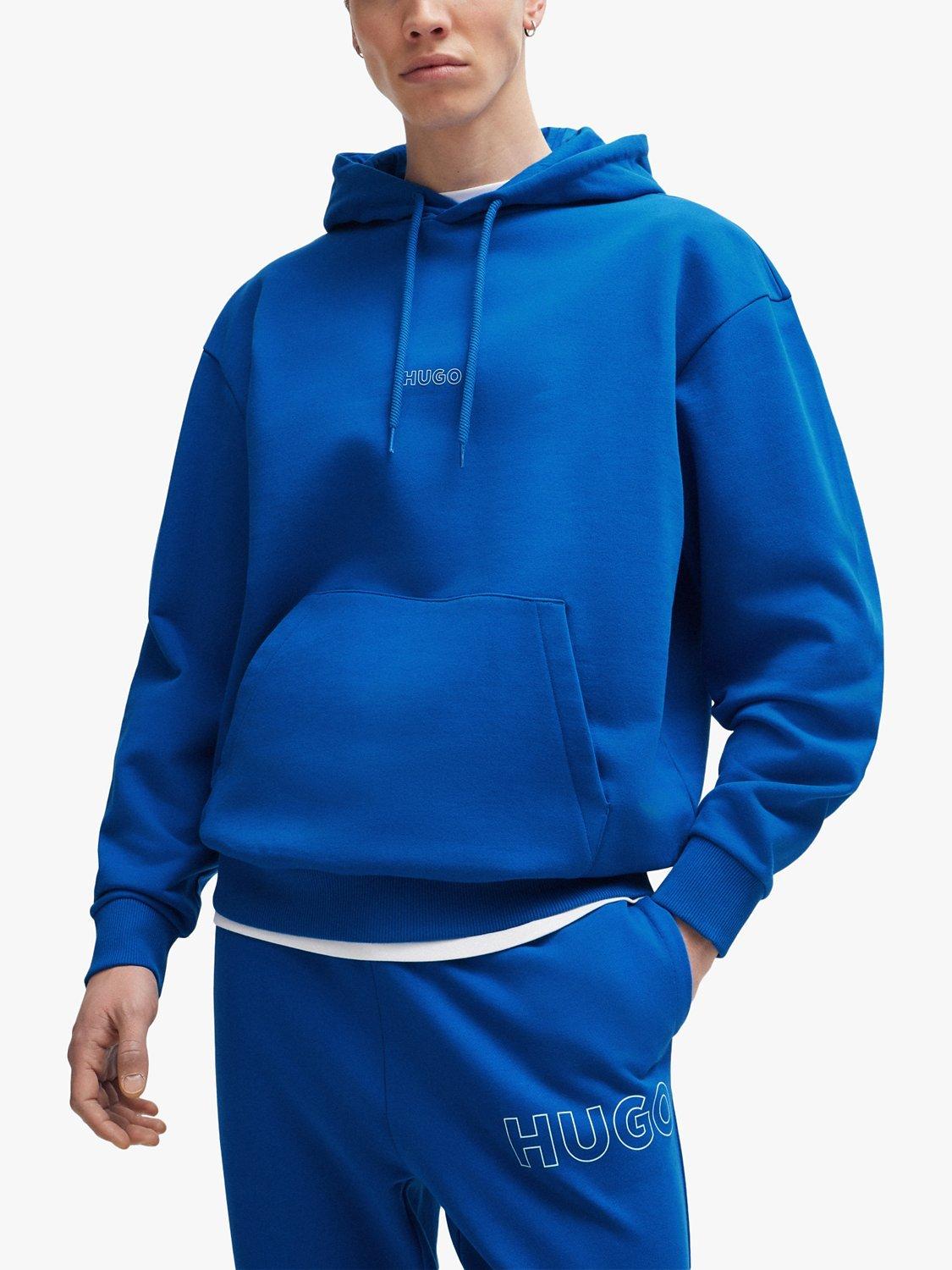 HUGO Logo Hoodie, Open Blue