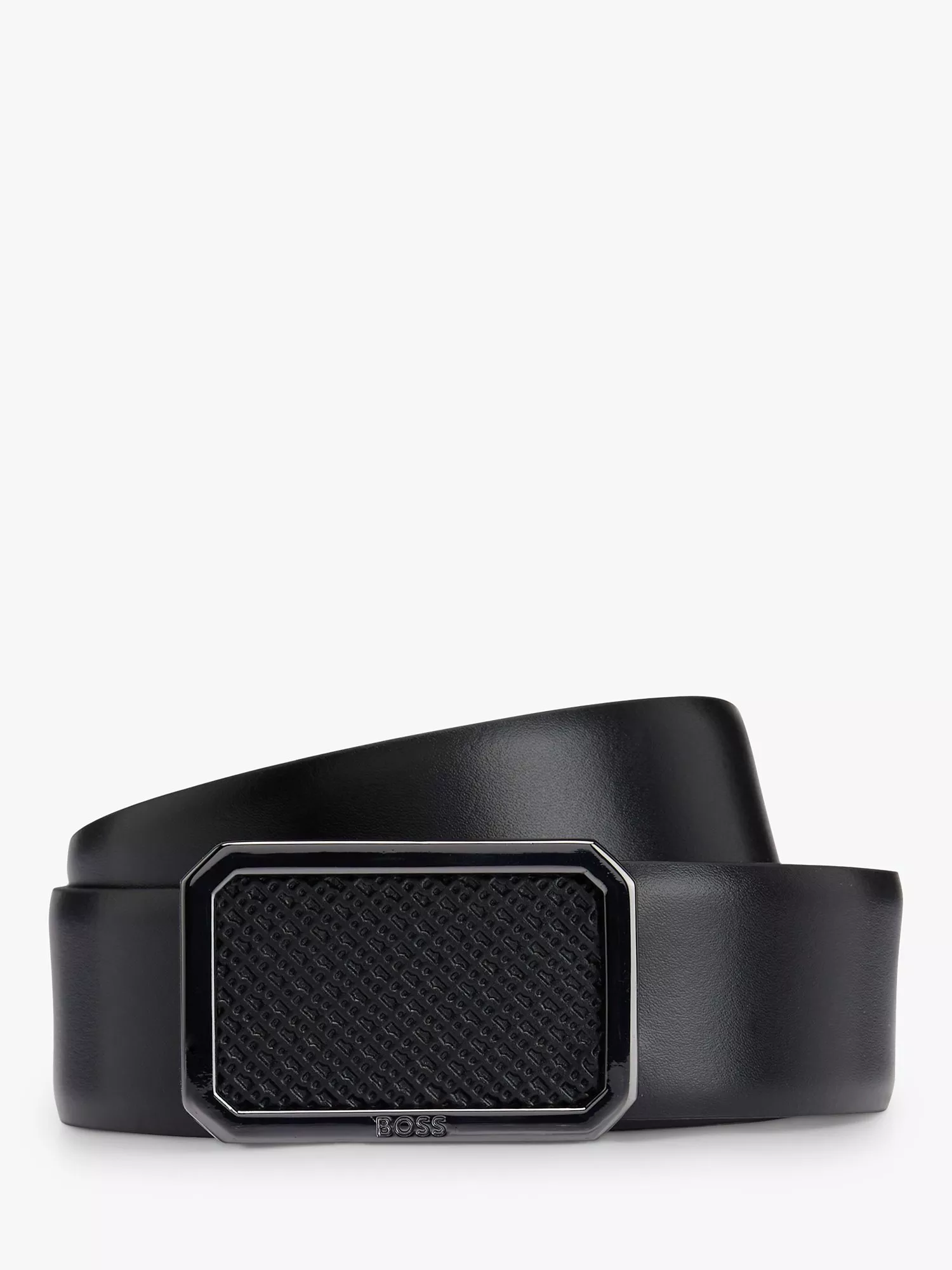 BOSS Italian Leather Belt Black