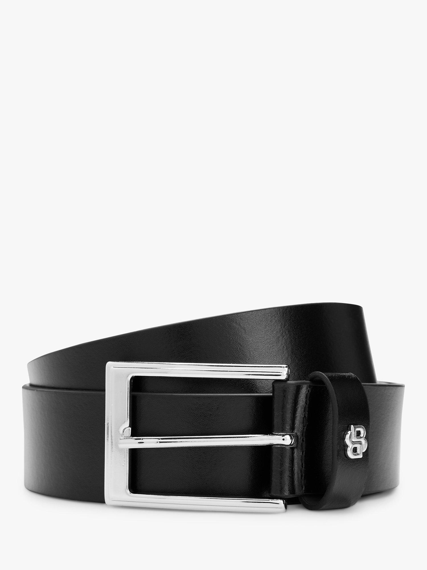 BOSS Emal Italian Cow Leather Belt, Black