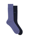 BOSS Bamboo Blend Socks, Pack of 2,  Navy/Purple