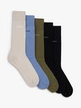 BOSS Solid Colour Socks, Pack of 5