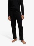 BOSS Embroidered Logo Lounge Trousers, Black