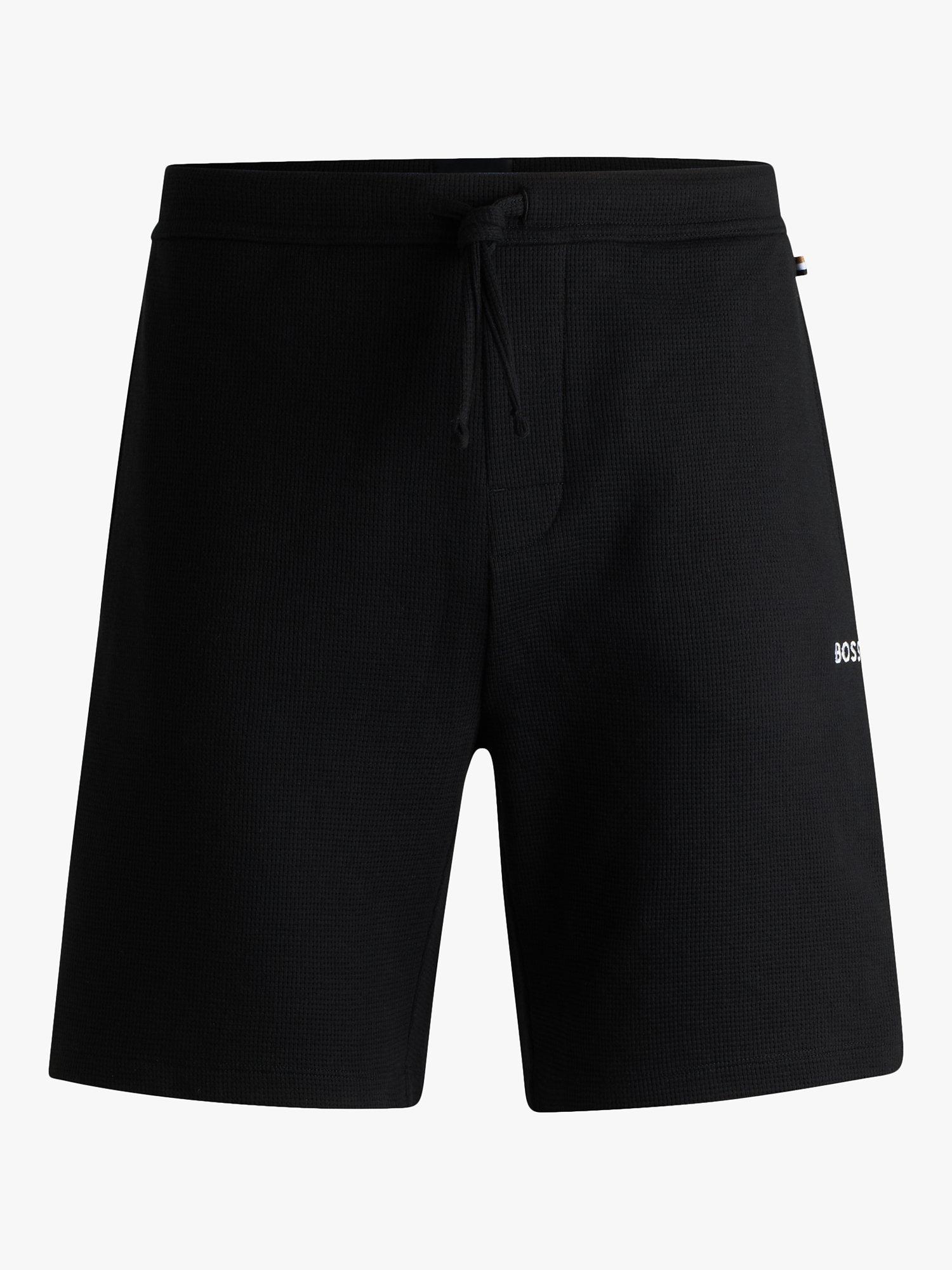 HUGO BOSS BOSS Embroidery Logo Lounge Shorts, Black, L