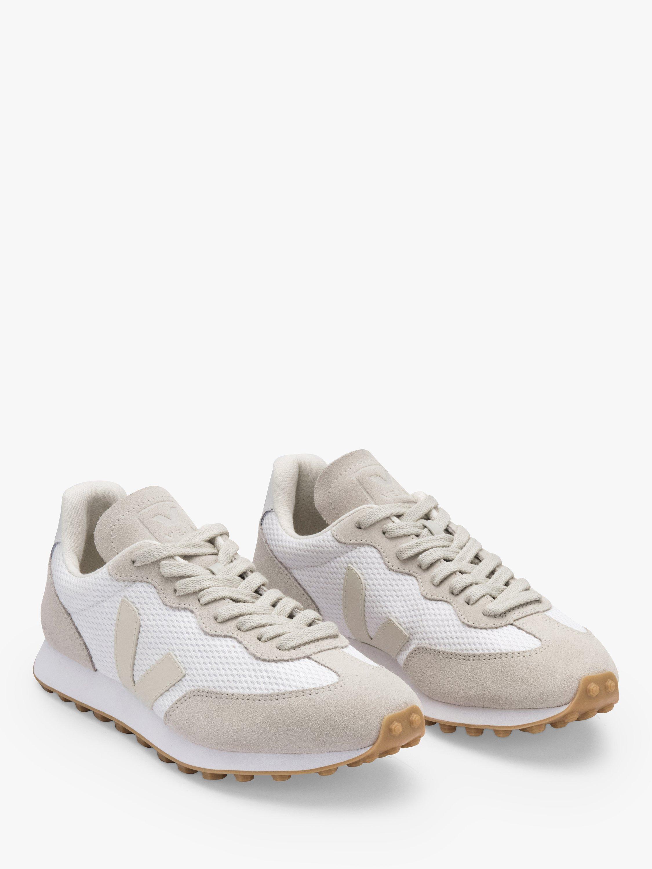 VEJA Rio Branco Mesh Trainers, White/Pierre/Natural, 4