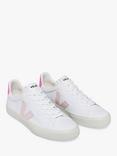 VEJA Campo Canvas Trainers, White/Petal