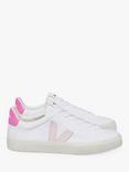 VEJA Campo Canvas Trainers, White/Petal