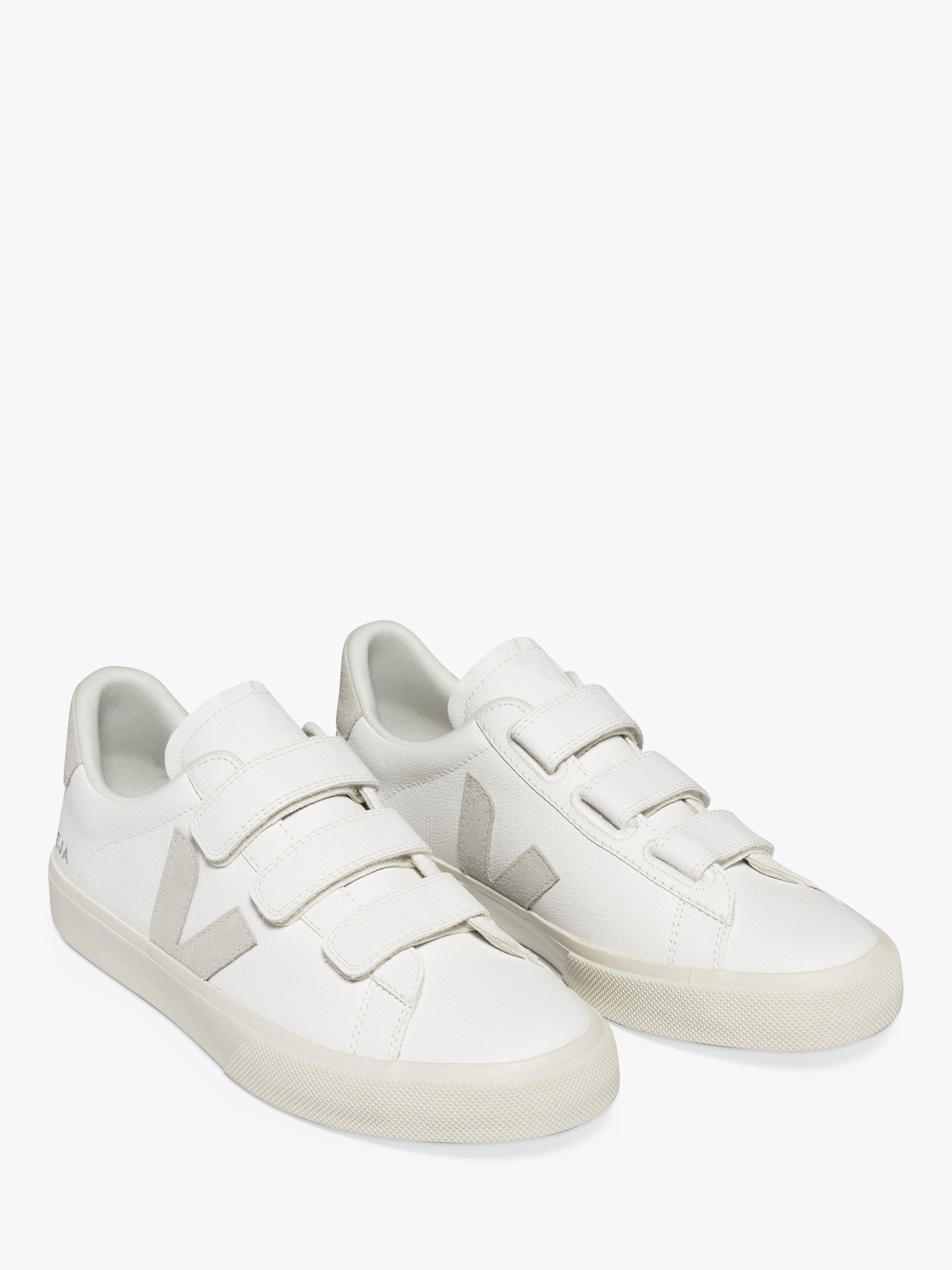 VEJA Recife Leather Trainers, Extra White/Natural, 5