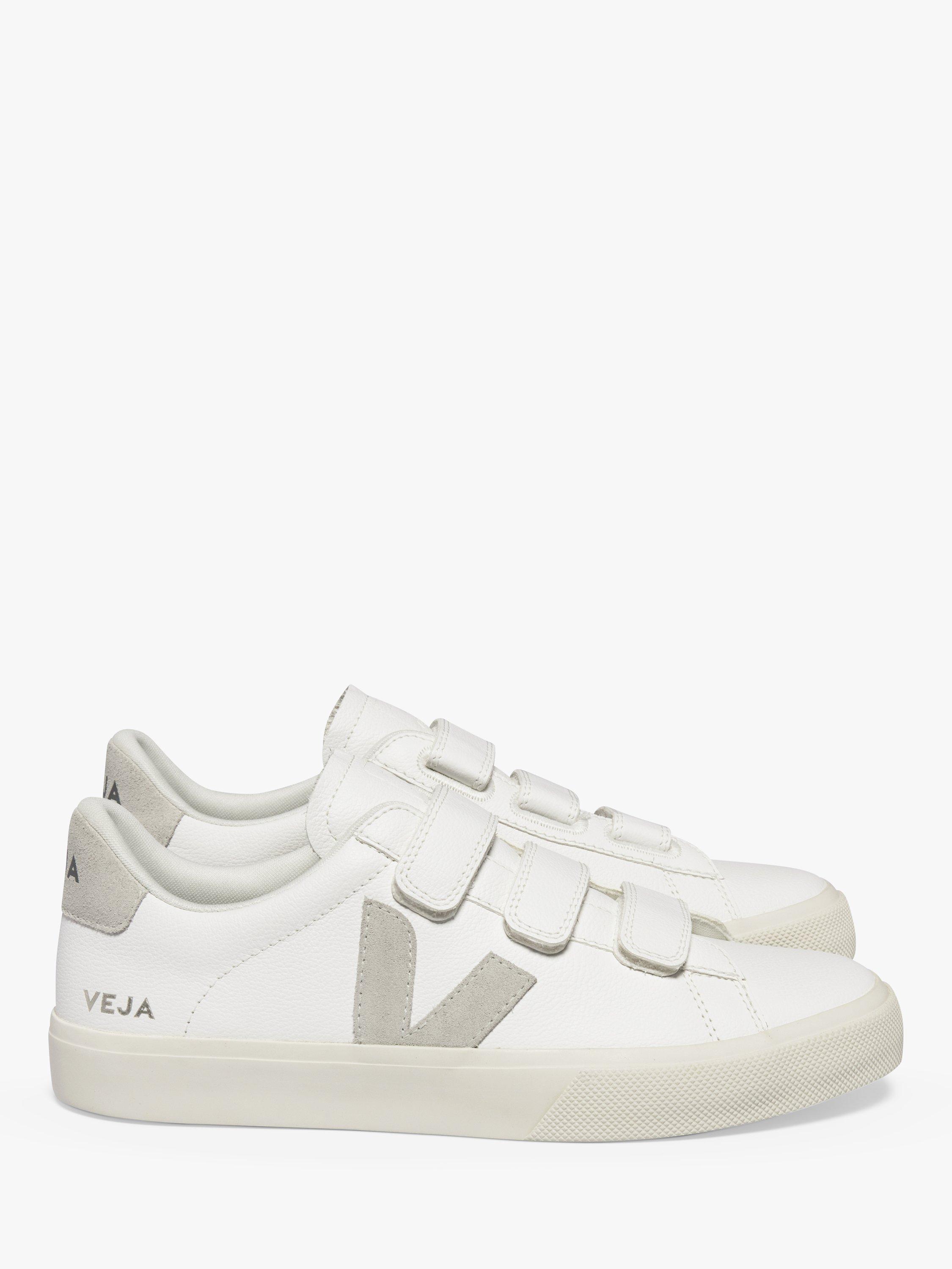 VEJA Recife Leather Trainers, Extra White/Natural, 5