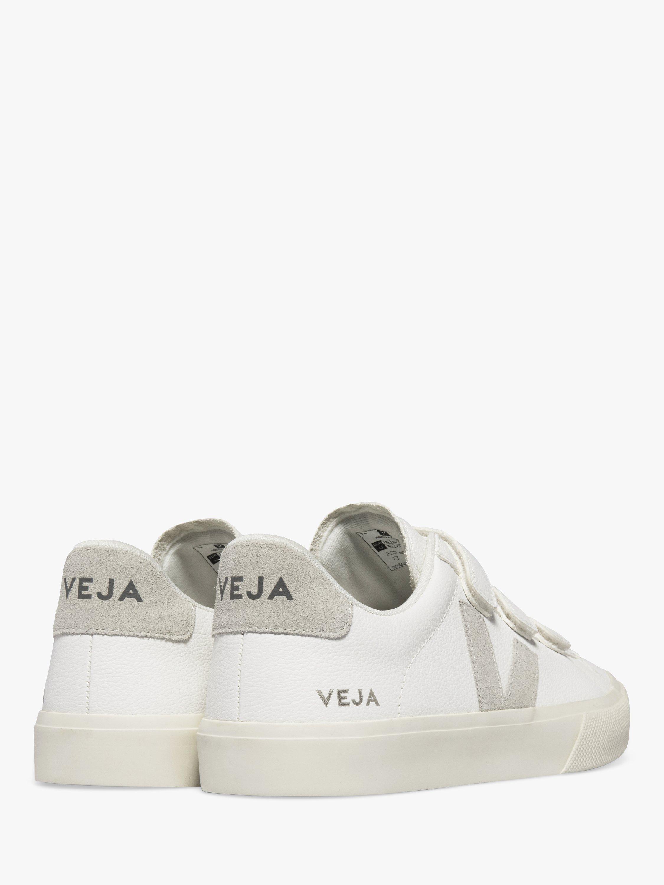 VEJA Recife Leather Trainers, Extra White/Natural, 5