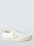 VEJA Campo Suede Detail Leather Trainers, Extra White/Natural