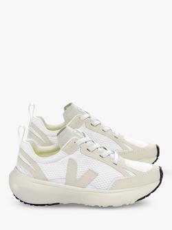 VEJA Kids' Small Canary Light Mesh Lace Trainers - view 2, White Pierre