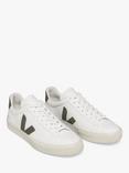 Veja Campo Leather Trainers, White/Khaki