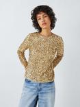 AND/OR Matilda Sequin Top, Gold