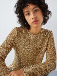 AND/OR Matilda Sequin Top, Gold