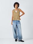 AND/OR Sheridan Sequin Vest Top, Gold