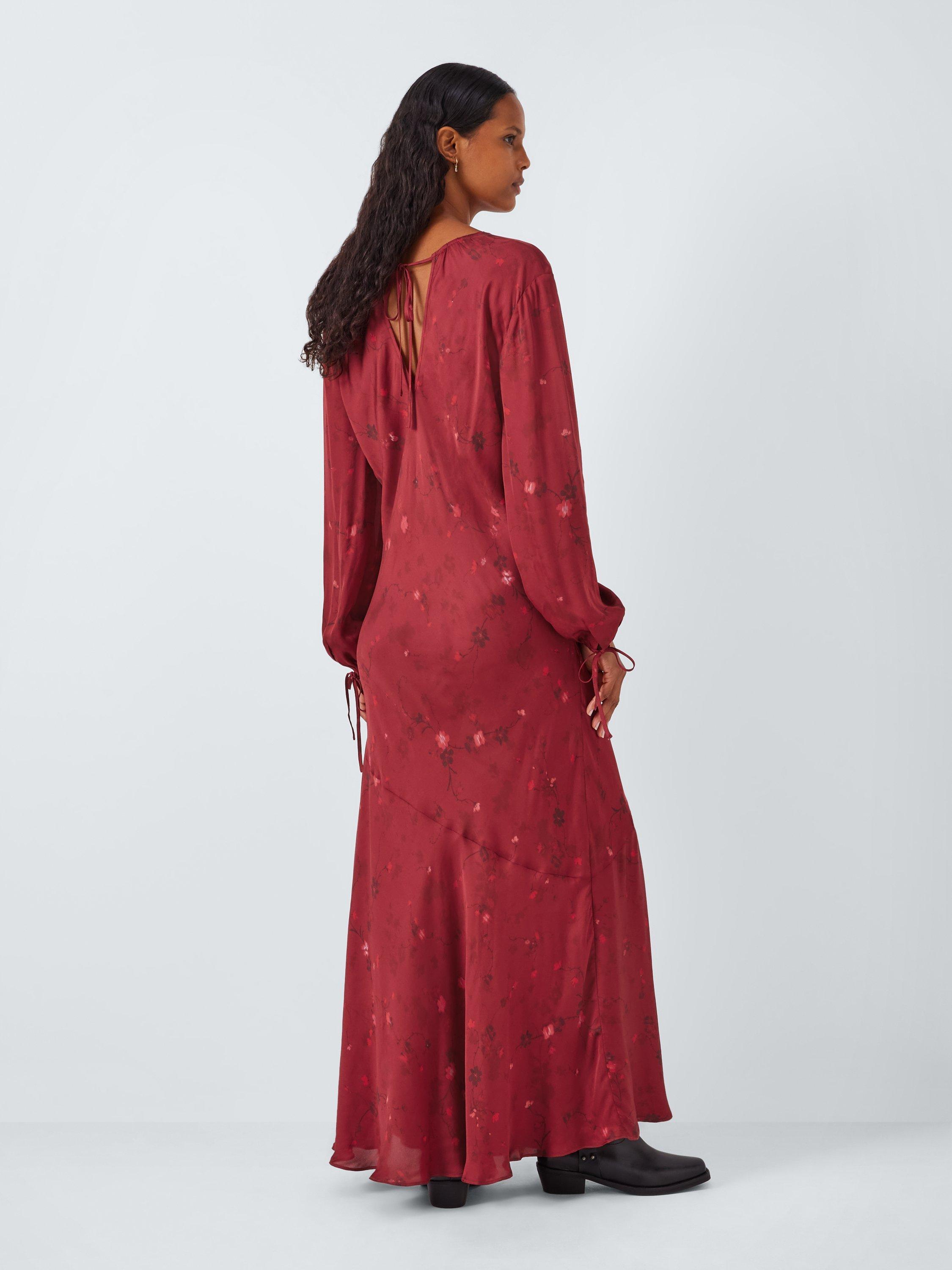 Product image 3 of 6, which shows AND/OR Asha Floral Maxi Dress, Red/Multi, 10