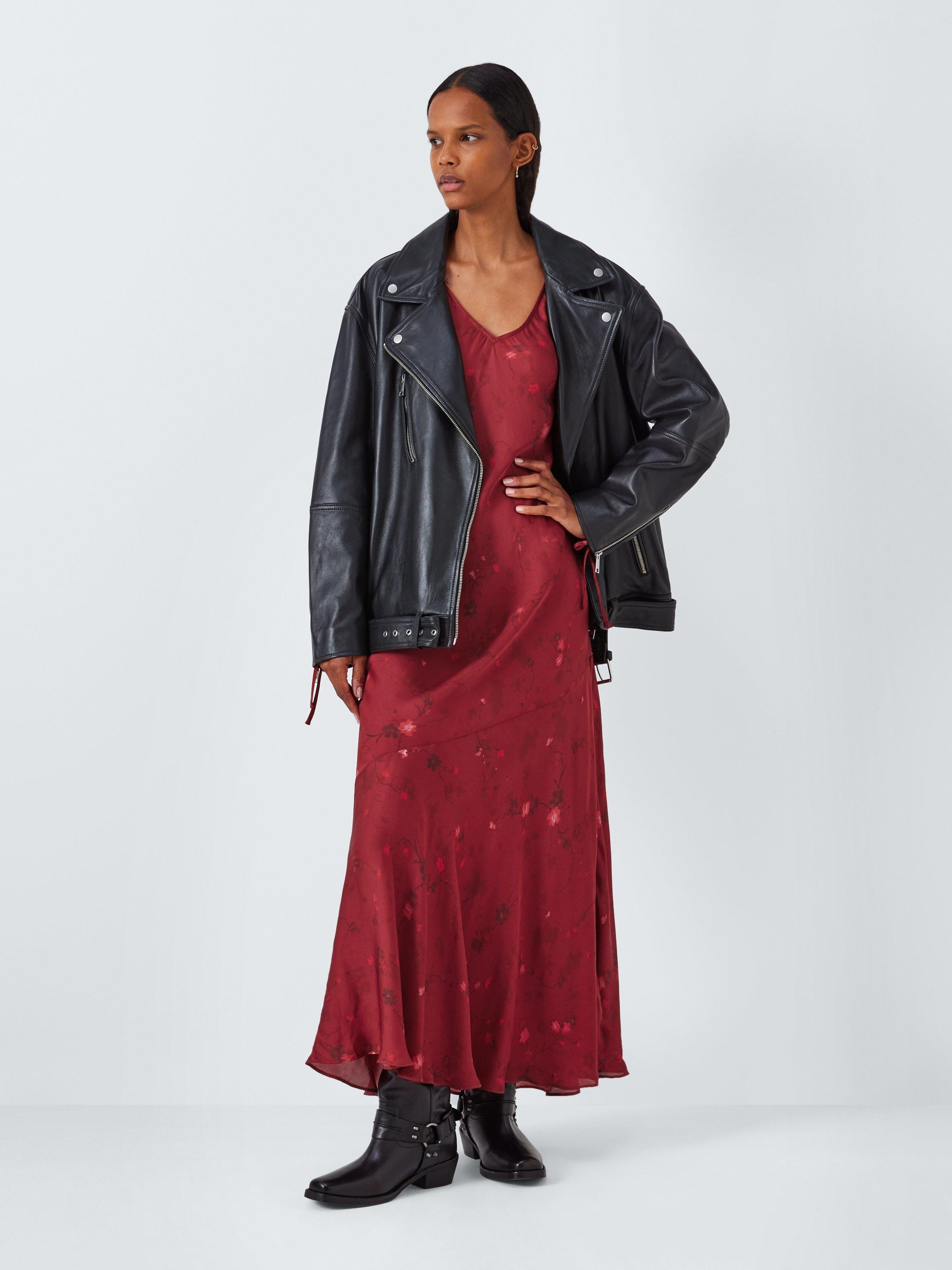 Product image 4 of 6, which shows AND/OR Asha Floral Maxi Dress, Red/Multi, 10