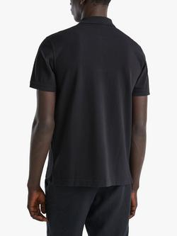 Benetton Short Sleeve Polo Shirt - view 2, Black