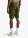 Benetton Linen Shorts, Olive Green