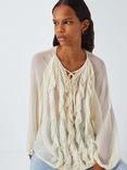 AND/OR Sylvie Sheer Blouse, Cream