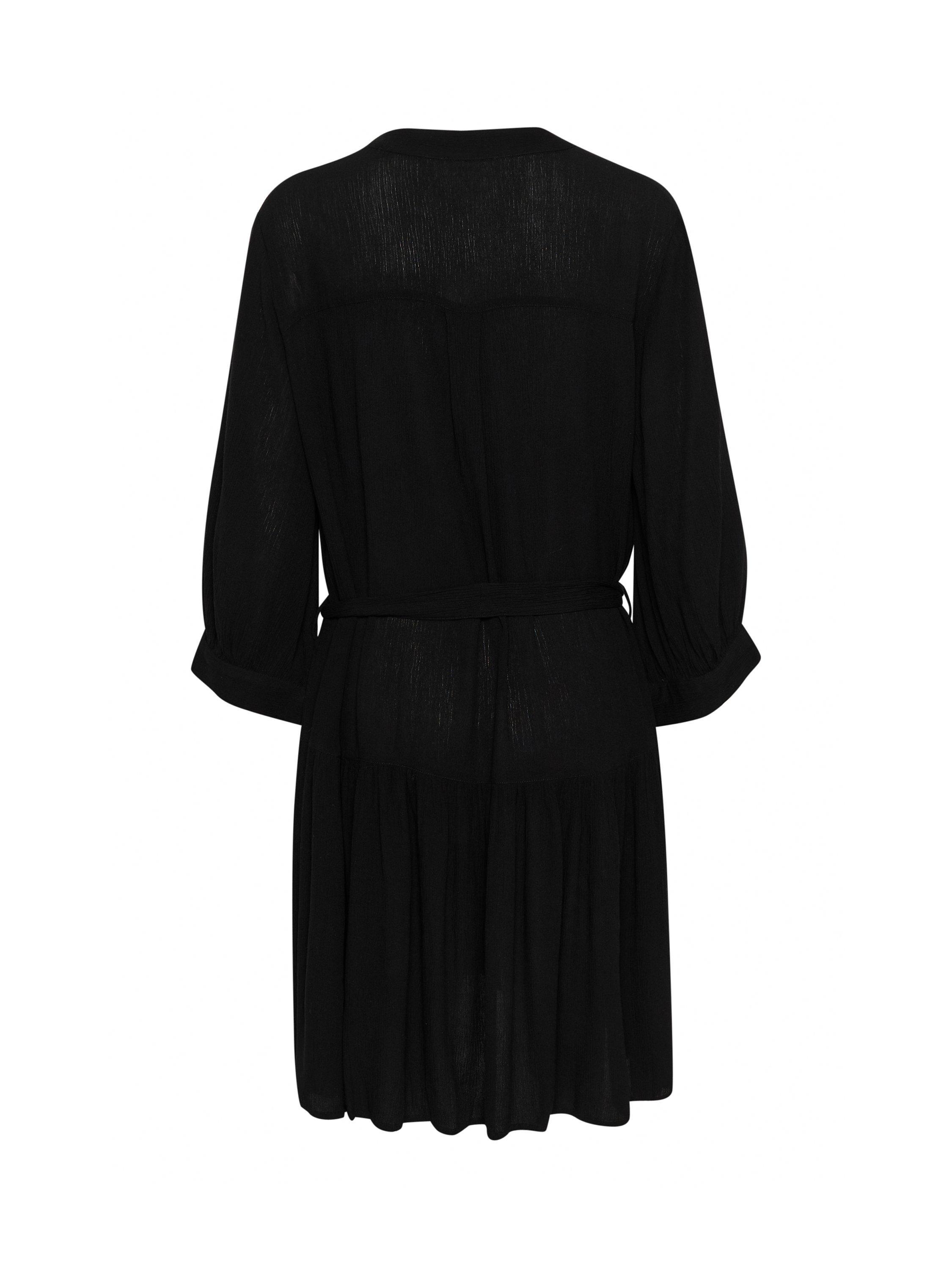 Product image 4 of 4, which shows Soaked In Luxury Zaya 3/4 Sleeve Mini Dress, Black, M
