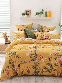 MM Linen Yuki Duvet Cover Set, Yellow/Multi