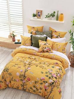 MM Linen Yuki Duvet Cover Set - view 2, Yellow/Multi