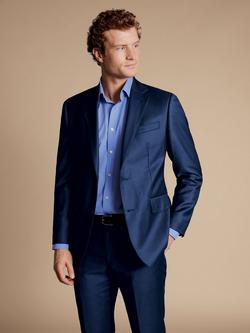 Charles Tyrwhitt Slim Fit Twill Suit Jacket, Royal Blue - view 2, Royal Blue