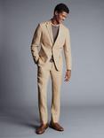 Charles Tyrwhitt Slim Fit Linen Suit Jacket, Tan