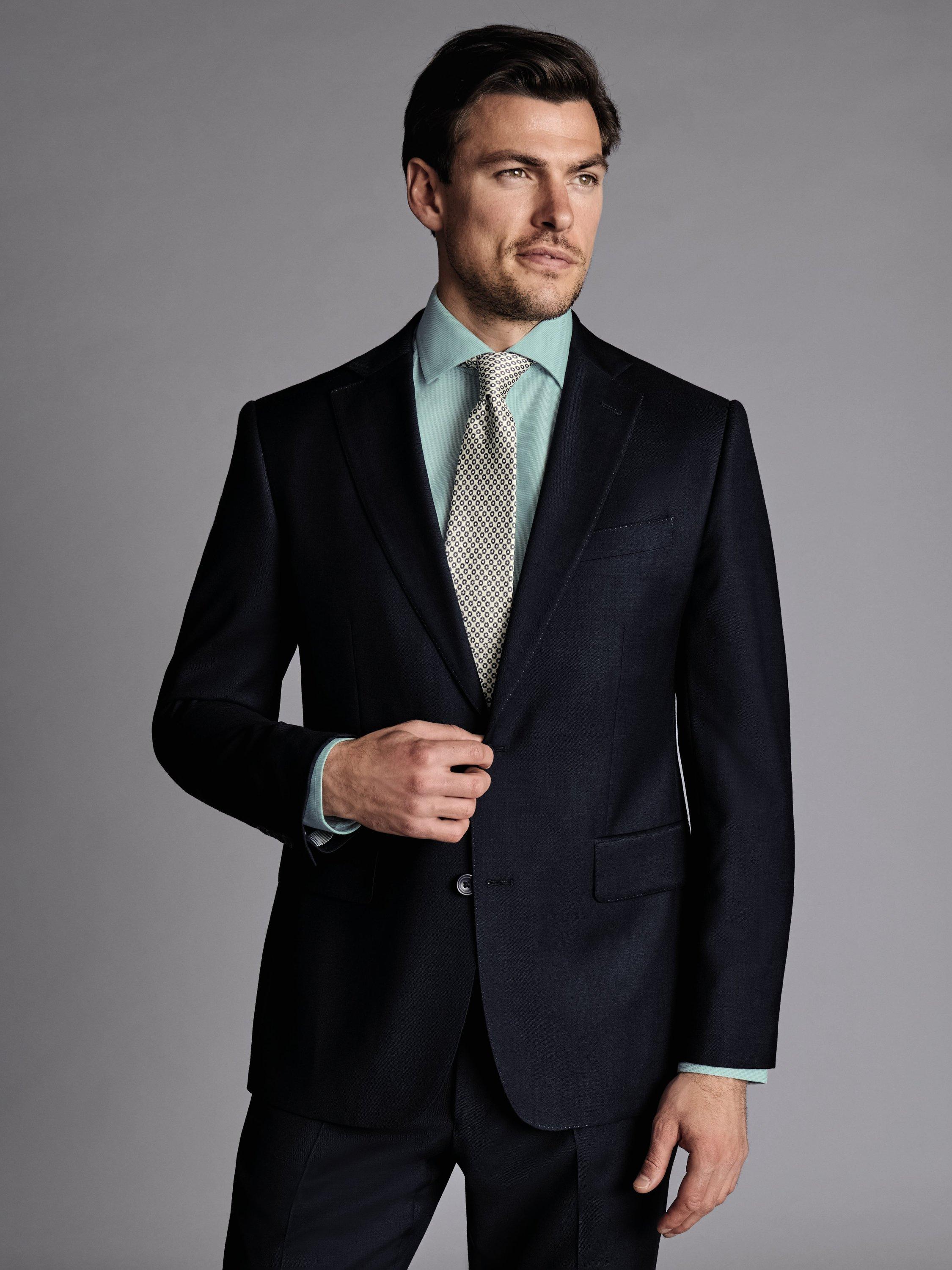 Charles Tyrwhitt Slim Fit Twill Suit Jacket, Navy