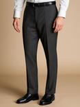 Charles Tyrwhitt Slim Fit Birdseye Suit Trousers, Grey