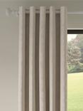 John Lewis Alea Pair Lined Eyelet Curtains, Gold