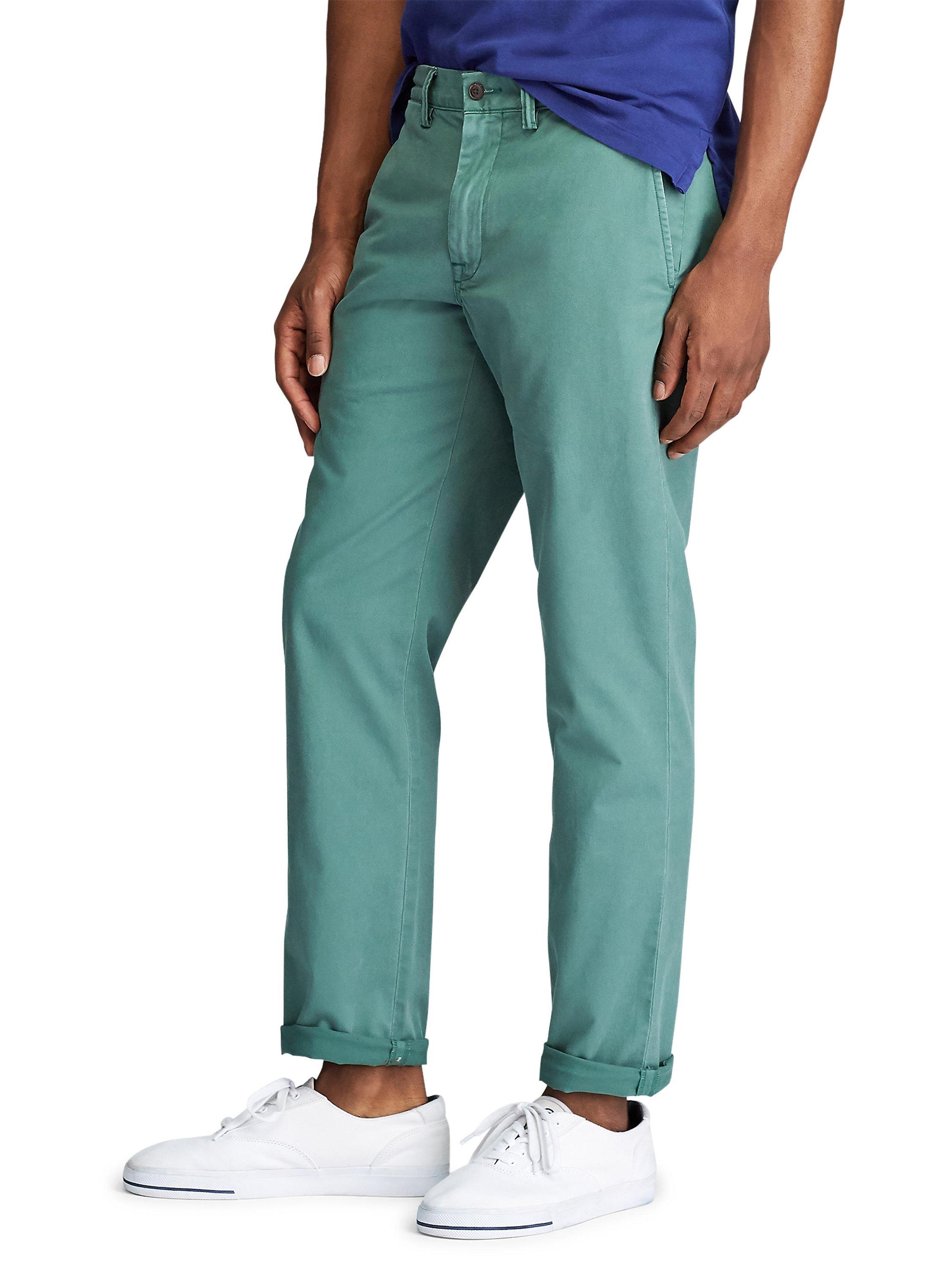 Product image 3 of 5, which shows Ralph Lauren Polo Ralph Lauren Stretch Cotton Chinos, Washed Forest, 40R