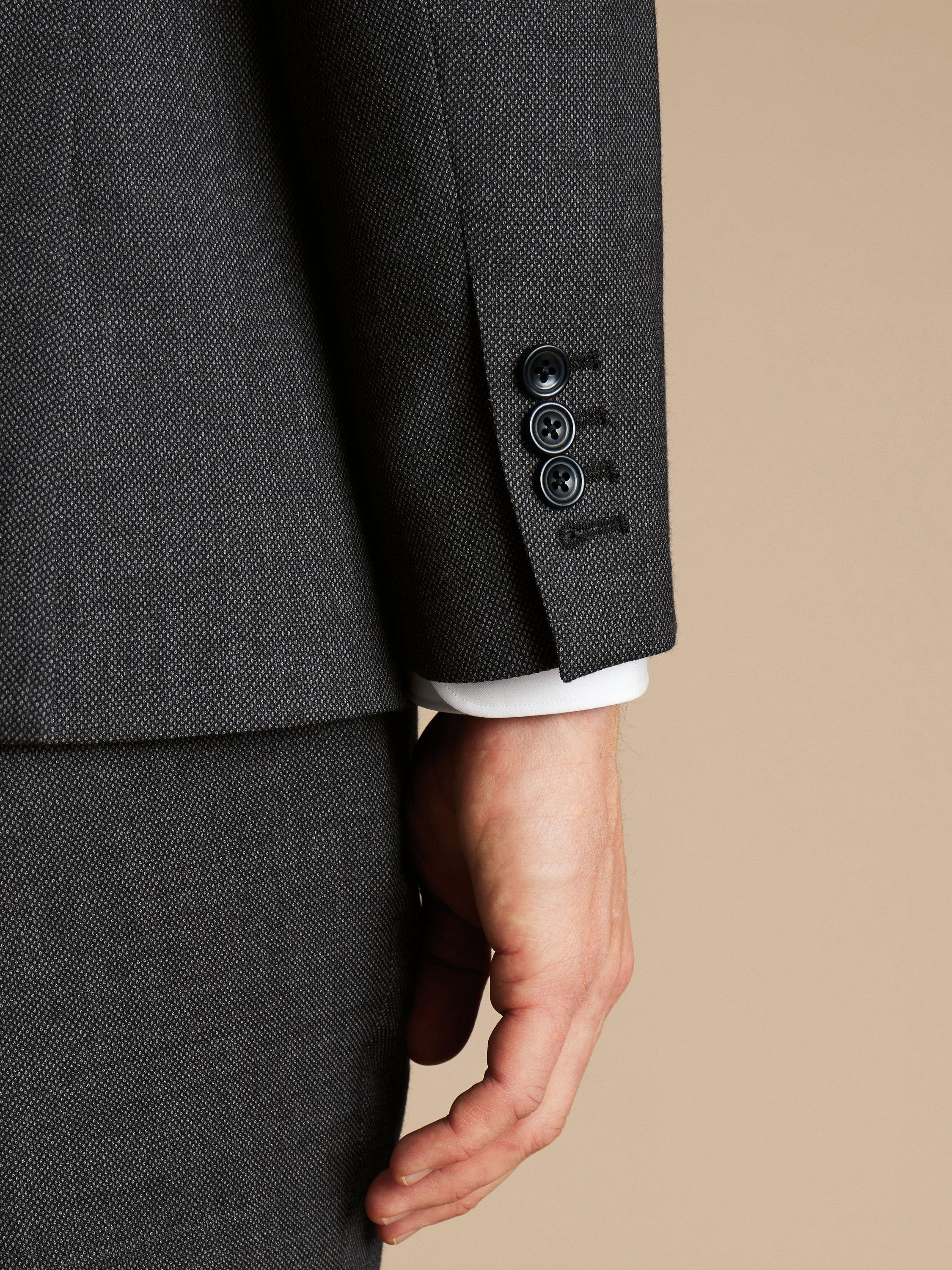 Product image 4 of 4, which shows Charles Tyrwhitt Ultimate Slim Fit Suit Jacket, Grey, 40S