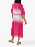 Accessorize Ombre Pleated Kaftan, Pink