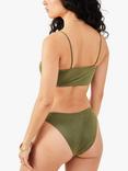 Accessorize Shimmer Bikini Top, Khaki