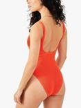 Accessorize Crinkle Swimsuit, Orange