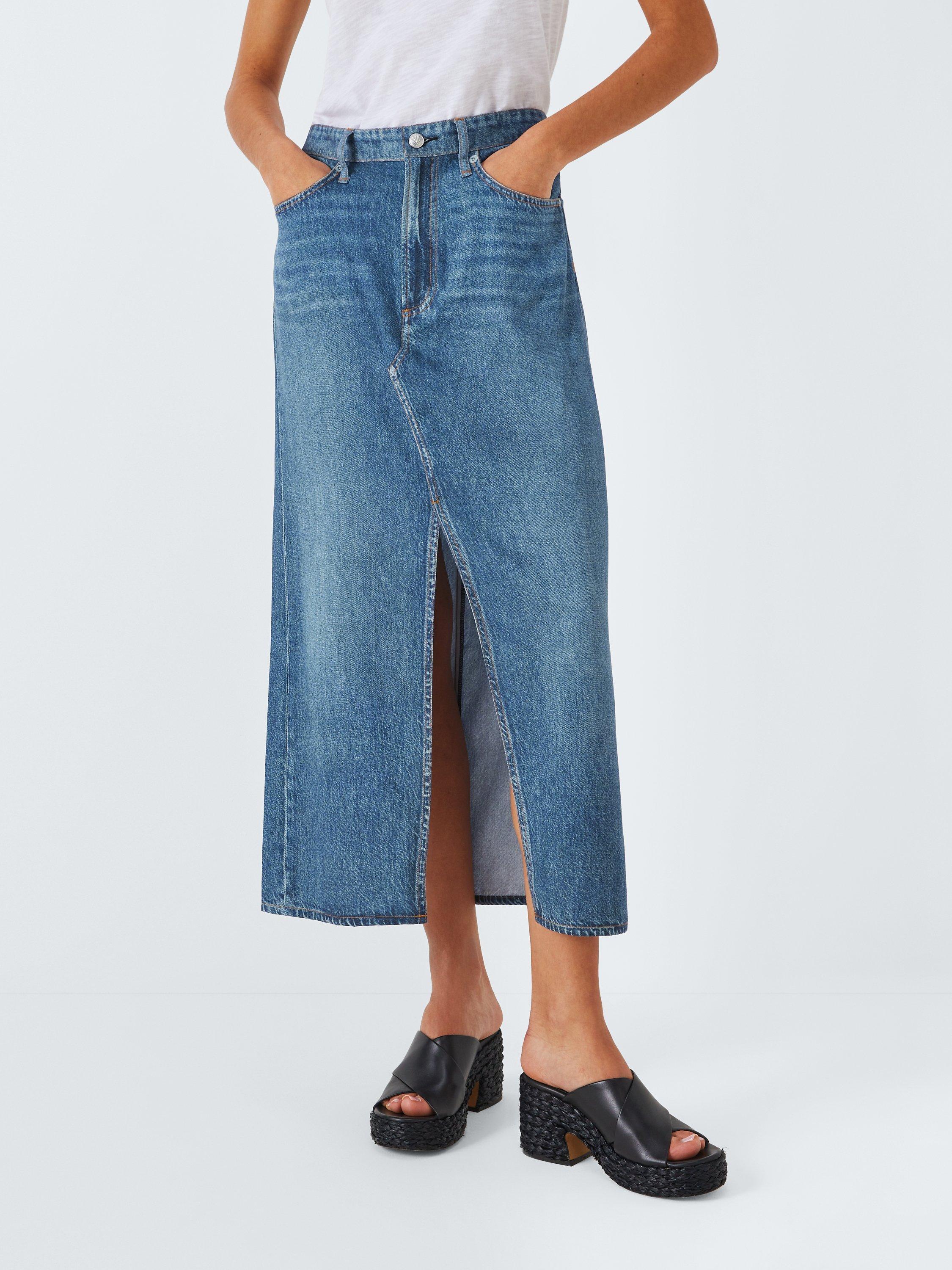 John lewis denim midi skirt hotsell