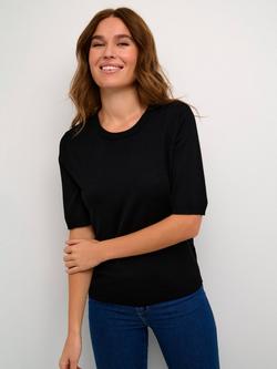 KAFFE Kalizza Fine Knit Jumper, Deep Black