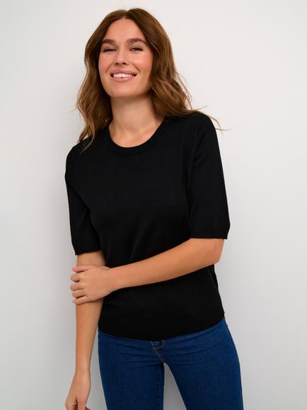 KAFFE Kalizza Fine Knit Jumper, Deep Black