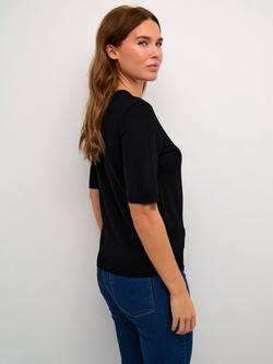 KAFFE Kalizza Fine Knit Jumper - view 2, Deep Black